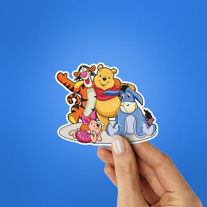 Friend Squad Sticker waterproof vinyl decal for laptop, bike, car & bottle