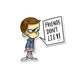 Friends Dont Lie Sticker waterproof vinyl decal for laptop, bike, car & bottle