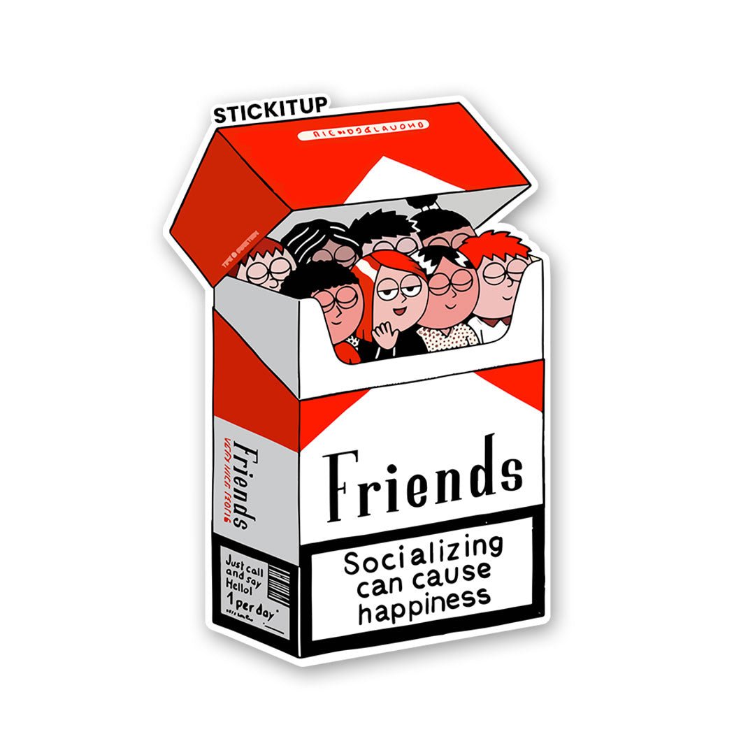Friends Socializing Sticker - Stickers | STICK IT UP