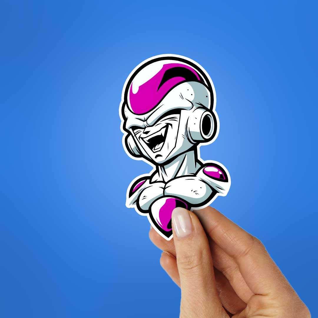 Frieza Sticker waterproof vinyl decal for laptop, bike, car & bottle