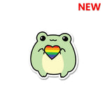 FROG Sticker waterproof vinyl decal for laptop, bike, car & bottle