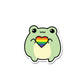 FROG Sticker waterproof vinyl decal for laptop, bike, car & bottle