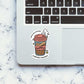 Fueled By Caffeine Sticker waterproof vinyl decal for laptop, bike, car & bottle