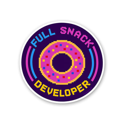 Full Snack Developer Sticker