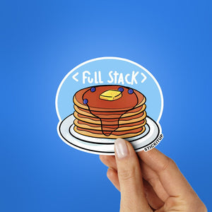 Full Stack Sticker waterproof vinyl decal for laptop, bike, car & bottle