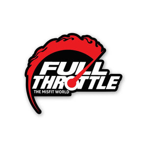 Full Throttle Sticker waterproof vinyl decal for laptop, bike, car & bottle