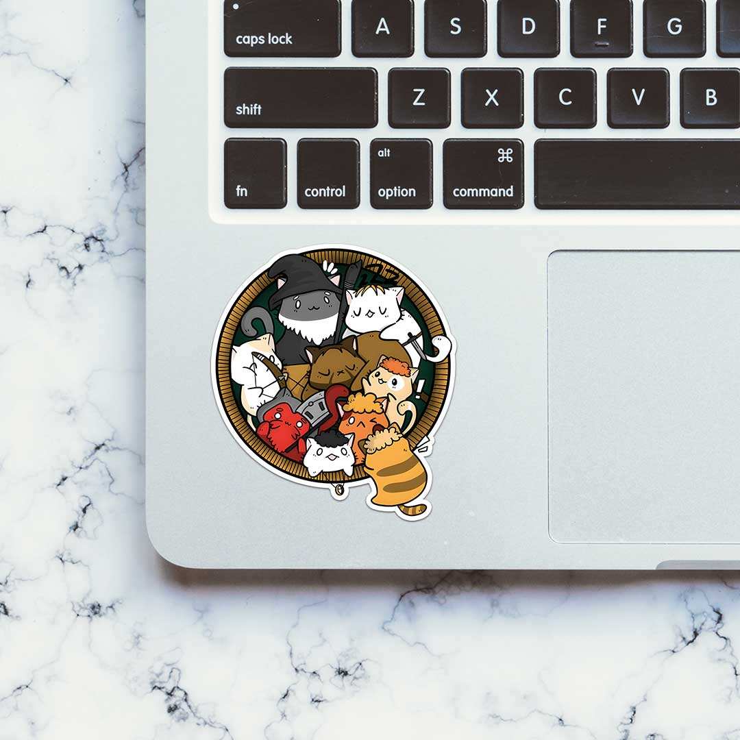 Furrllowship Sticker waterproof vinyl decal for laptop, bike, car & bottle