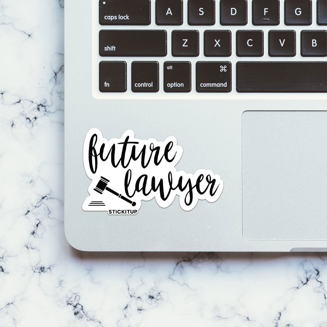 Future lawyer Sticker waterproof vinyl decal for laptop, bike, car & bottle