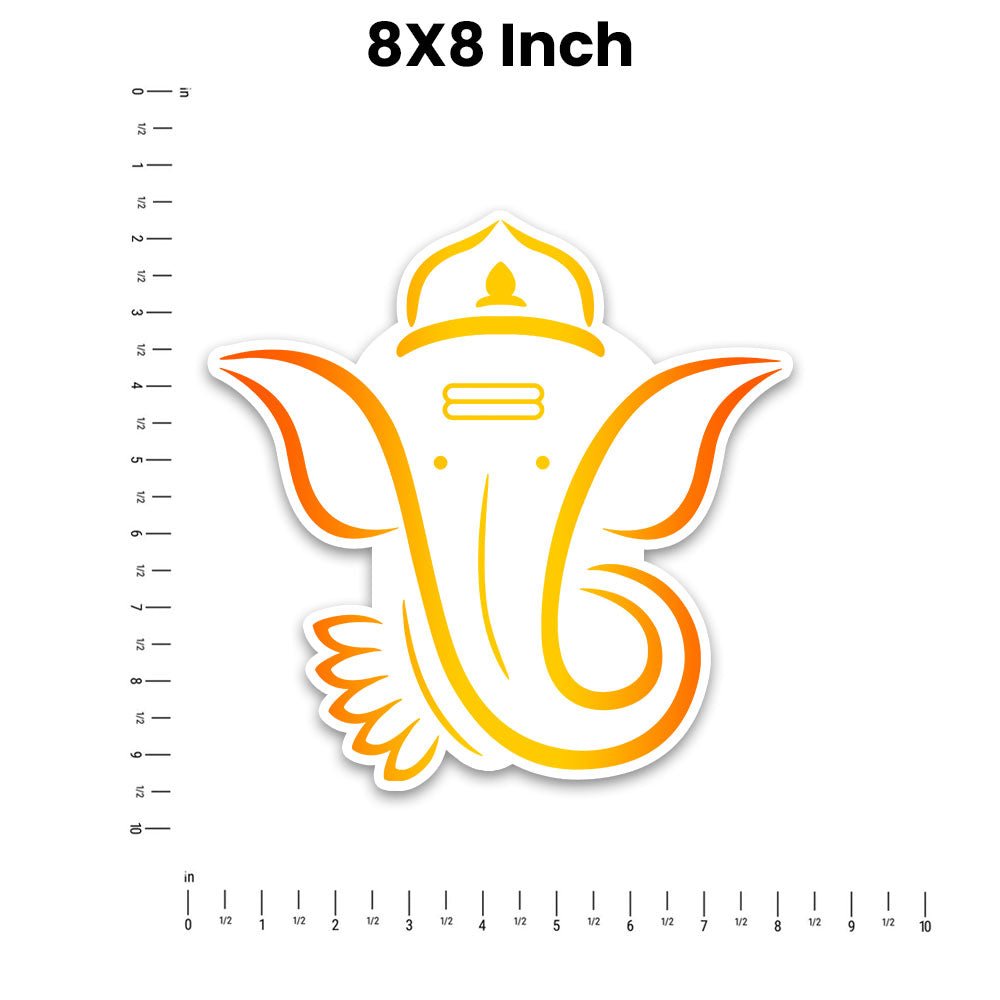 Ganesha 2.0 Bumper Sticker waterproof vinyl decal for laptop, bike, car & bottle