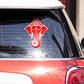 Ganpatibapa Mukh Bumper Sticker waterproof vinyl decal for laptop, bike, car & bottle