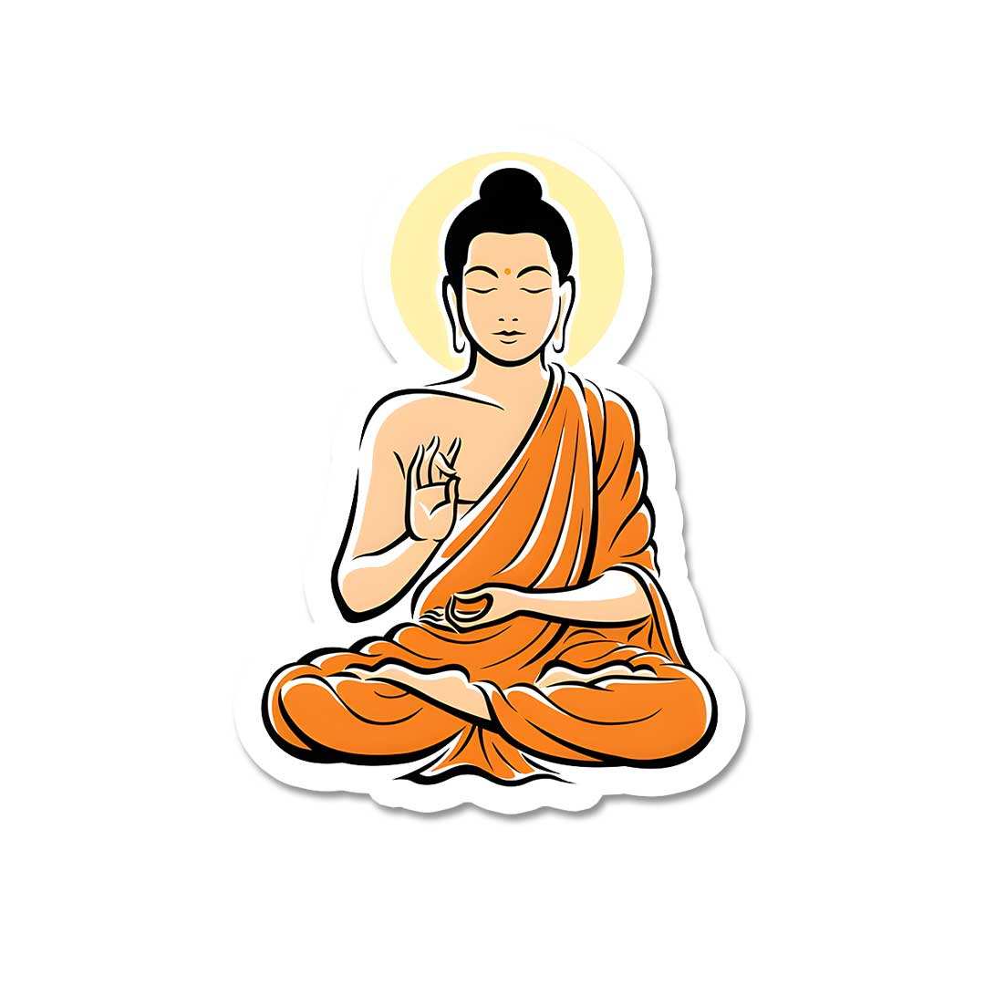 Gautam Buddha Sticker - Stickers | STICK IT UP