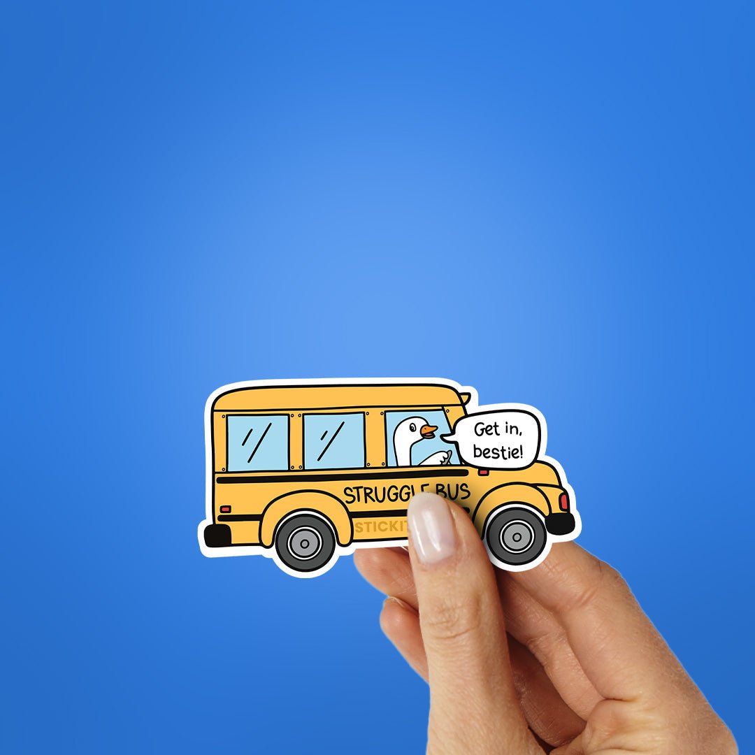 Get In Bestie Sticker waterproof vinyl decal for laptop, bike, car & bottle