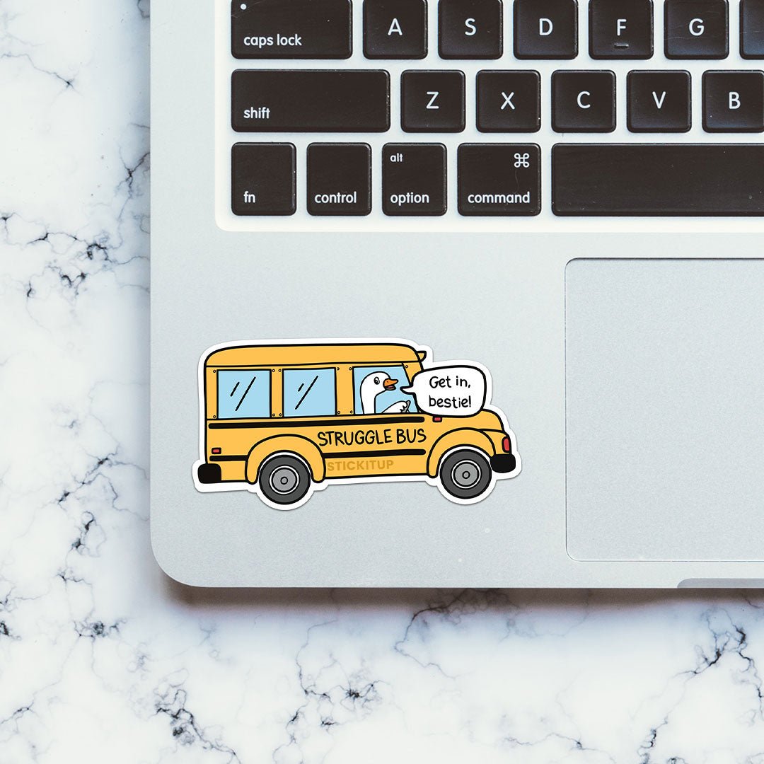 Get In Bestie Sticker waterproof vinyl decal for laptop, bike, car & bottle