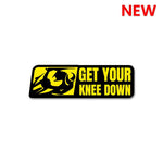 Get Your Knee Down Sticker waterproof vinyl decal for laptop, bike, car & bottle