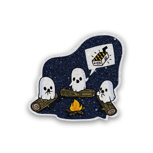 Ghost Glitter Sticker waterproof vinyl decal for laptop, bike, car & bottle