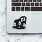 Ghost Glitter Sticker waterproof vinyl decal for laptop, bike, car & bottle