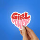 Girl Power Sticker waterproof vinyl decal for laptop, bike, car & bottle