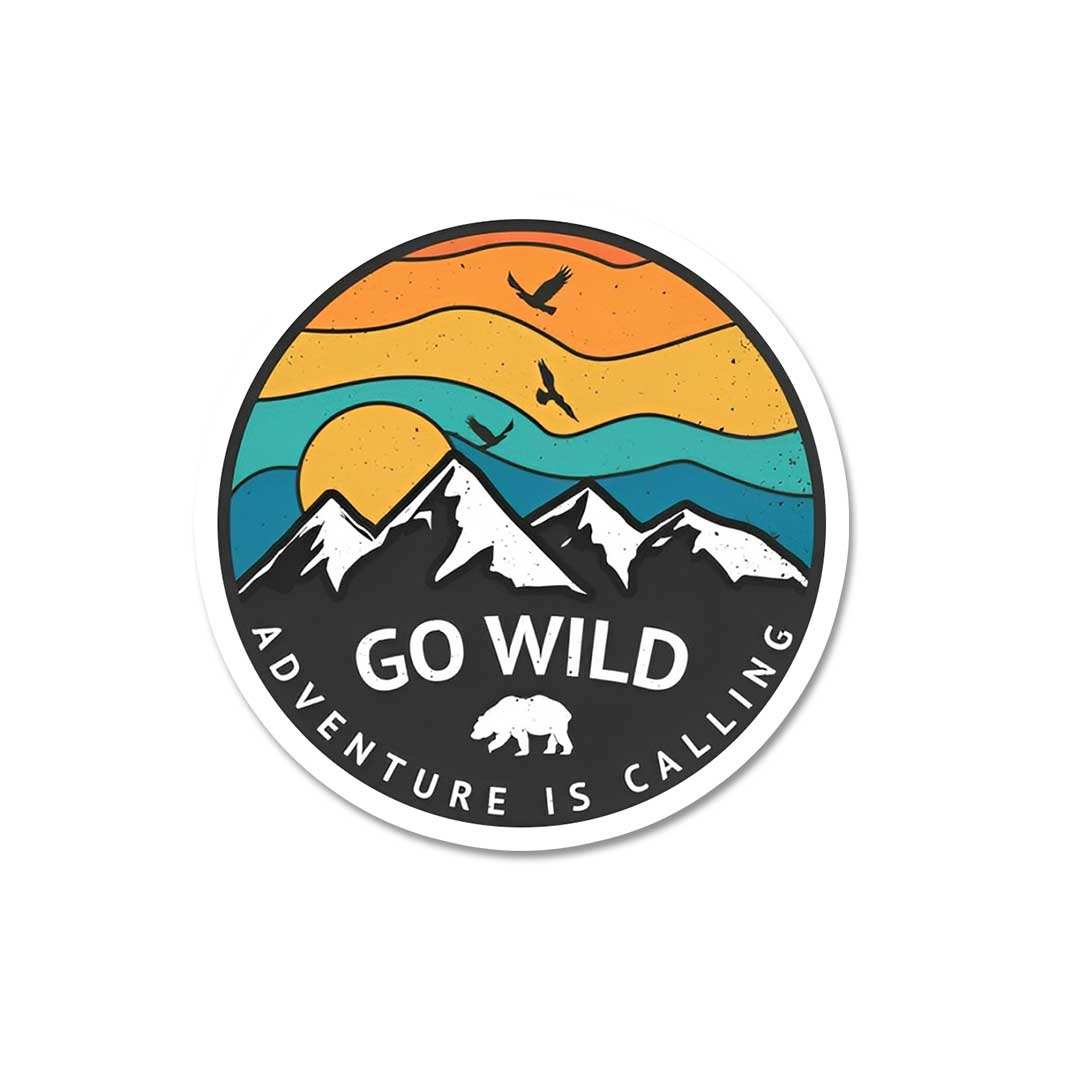 Go Wild Adventure Is Calling Sticker - Stickers | STICK IT UP