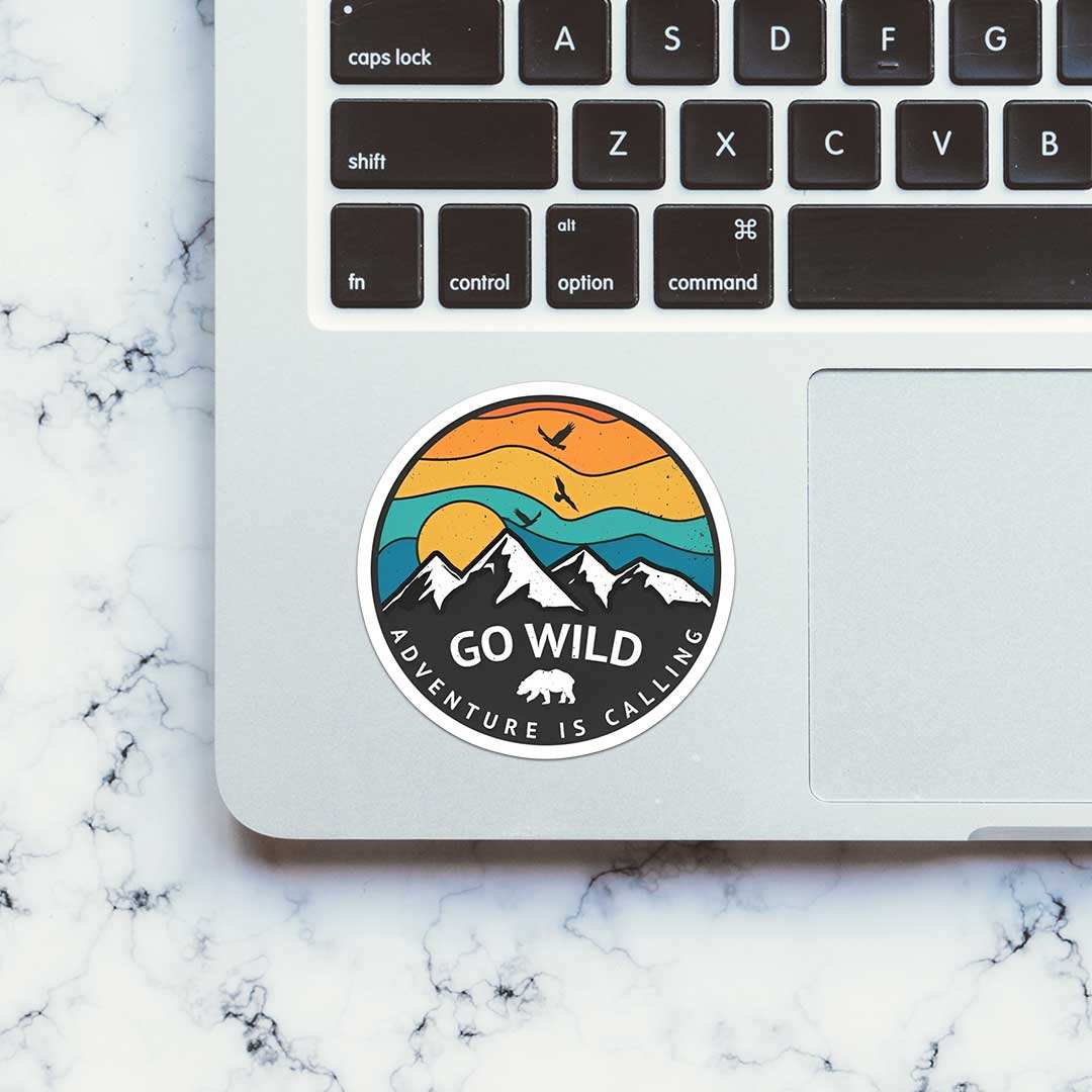 Go Wild Adventure Is Calling Sticker - STICK IT UP