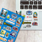 Goa Sticker Sheet waterproof vinyl decal for laptop, bike, car & bottle