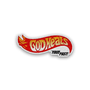 God Heals 0.1 Glitter Sticker waterproof vinyl decal for laptop, bike, car & bottle