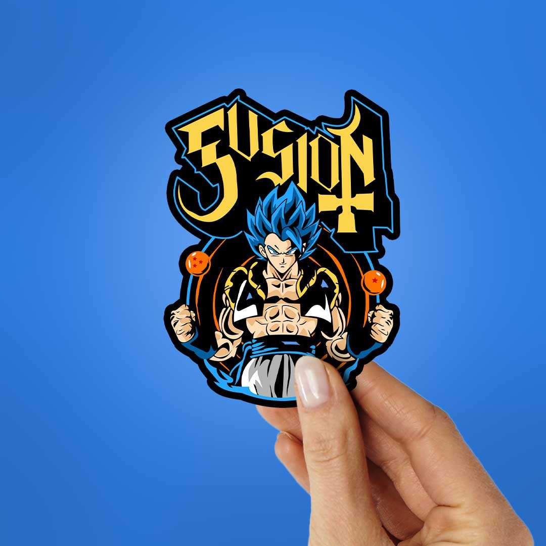 Gogeta Sticker waterproof vinyl decal for laptop, bike, car & bottle