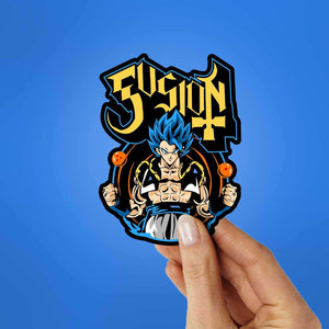 Gogeta Sticker waterproof vinyl decal for laptop, bike, car & bottle
