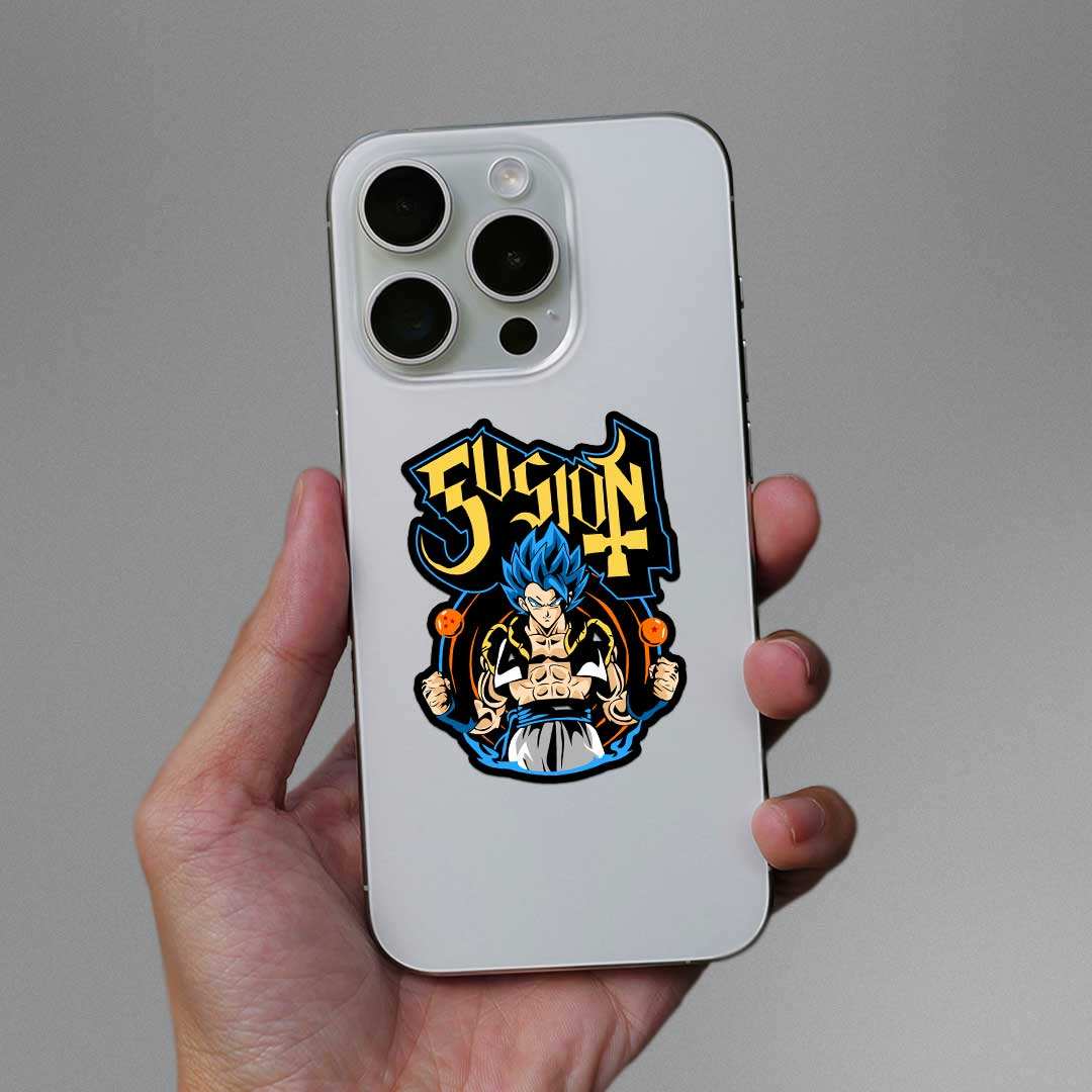 Gogeta Sticker waterproof vinyl decal for laptop, bike, car & bottle