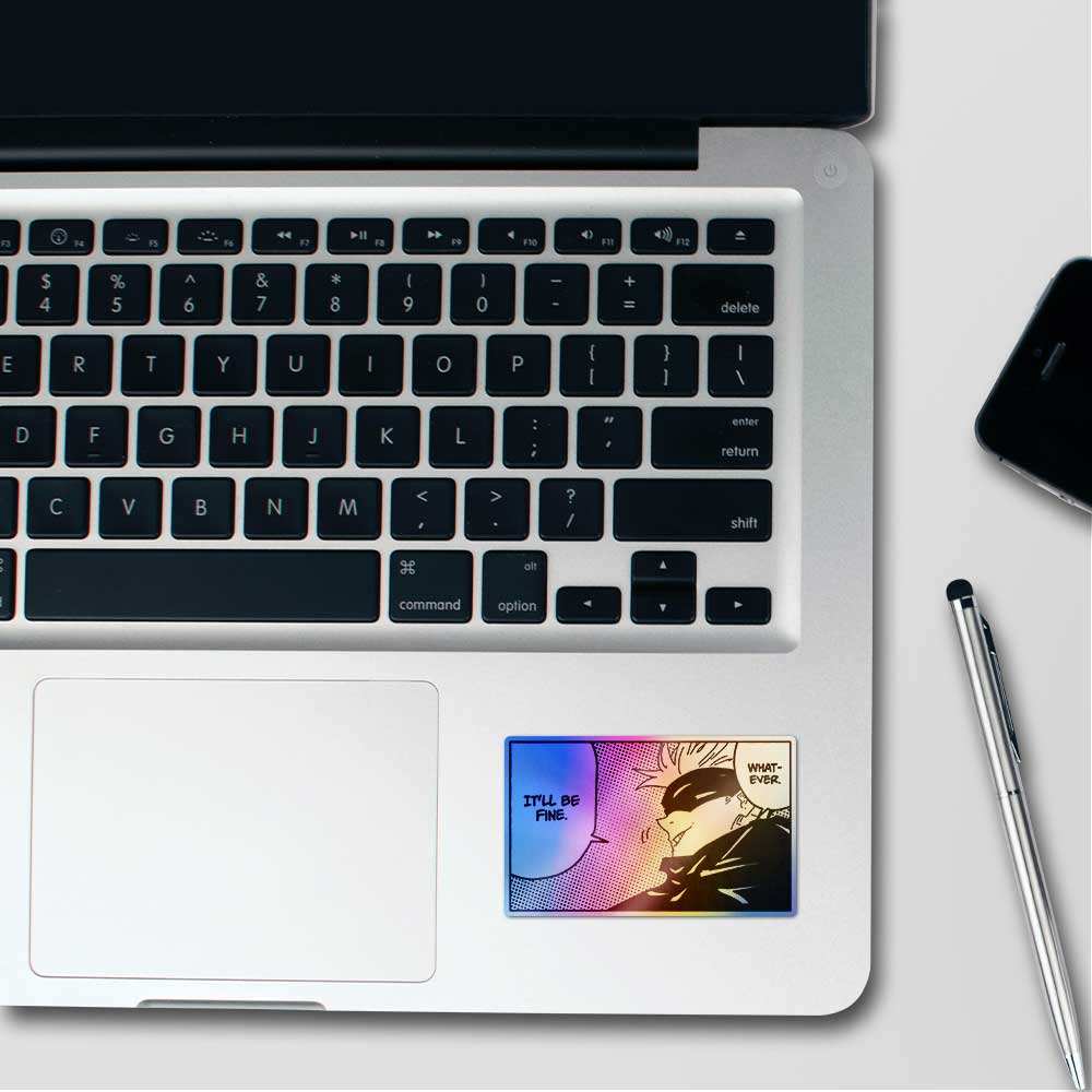 Gojo Whatever Holographic Sticker waterproof vinyl decal for laptop, bike, car & bottle