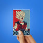Golden Aura Warrior Glitter Sticker - Glitter Stickers | STICK IT UP