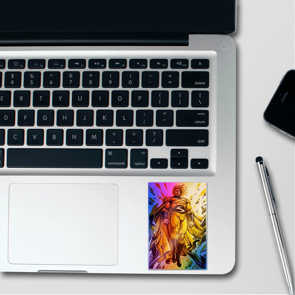 Golden Figure Glow Holographic Stickers - Holographic stickers | STICK IT UP