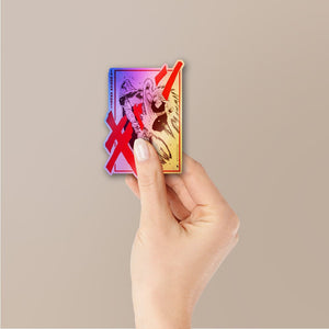 Golden Warrior Rage Holographic Stickers - Holographic stickers | STICK IT UP