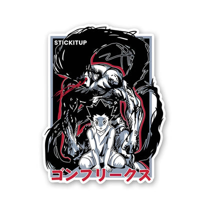 Gon Sticker waterproof vinyl decal for laptop, bike, car & bottle