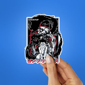 Gon Sticker waterproof vinyl decal for laptop, bike, car & bottle