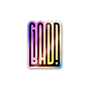 Good Bad Holographic Stickers waterproof vinyl decal for laptop, bike, car & bottle