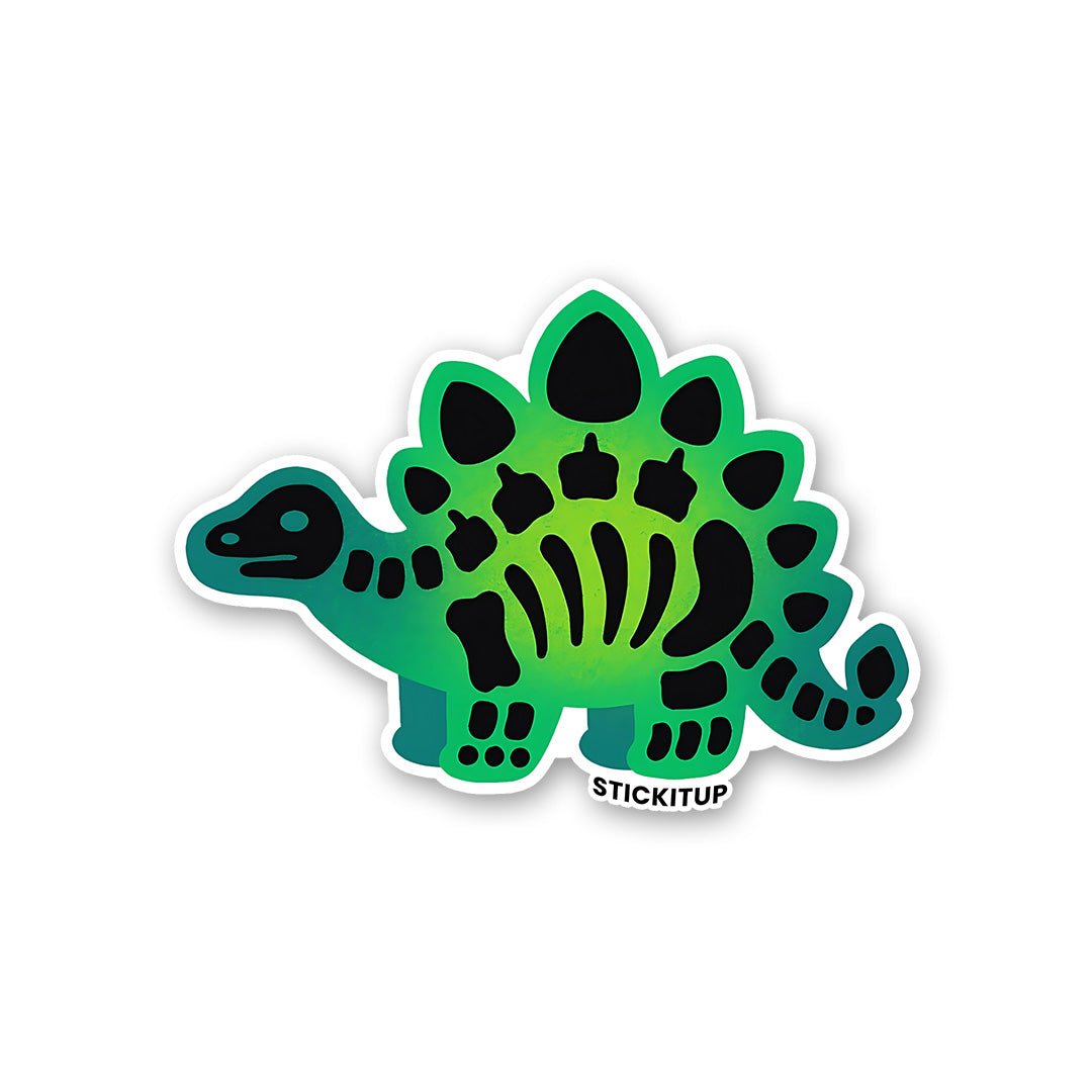 Green Stego Sticker waterproof vinyl decal for laptop, bike, car & bottle