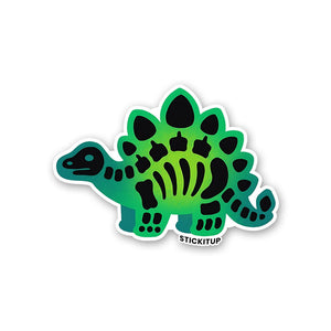 Green Stego Sticker waterproof vinyl decal for laptop, bike, car & bottle