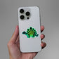 Green Stego Sticker waterproof vinyl decal for laptop, bike, car & bottle