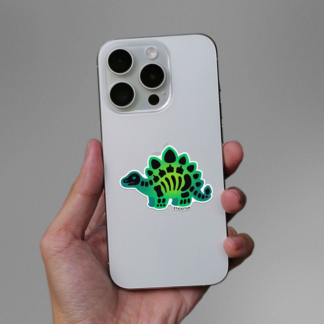 Green Stego Sticker waterproof vinyl decal for laptop, bike, car & bottle
