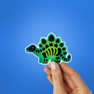 Green Stego Sticker waterproof vinyl decal for laptop, bike, car & bottle