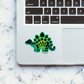 Green Stego Sticker waterproof vinyl decal for laptop, bike, car & bottle