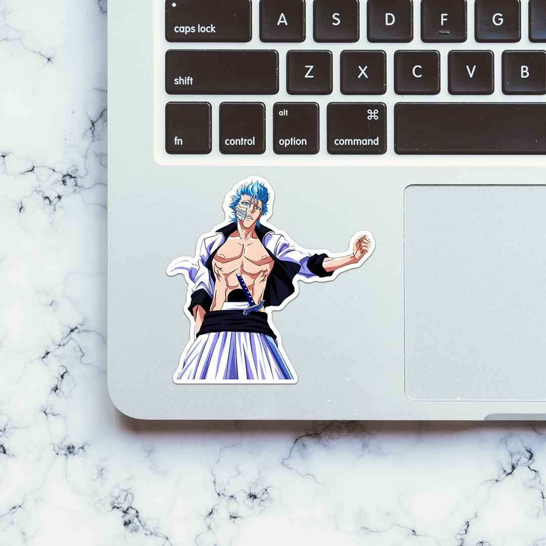 Grimmjow Jaegerjaquez Bleach Sticker waterproof vinyl decal for laptop, bike, car & bottle