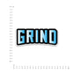 Grind Bumper Sticker waterproof vinyl decal for laptop, bike, car & bottle
