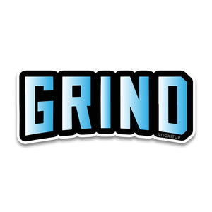 Grind Bumper Sticker waterproof vinyl decal for laptop, bike, car & bottle
