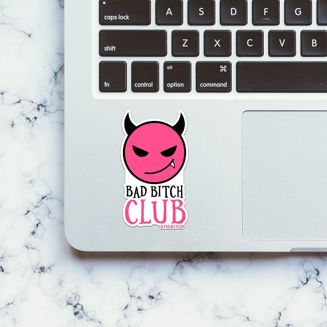 Group Bad Bitch Club Sticker waterproof vinyl decal for laptop, bike, car & bottle