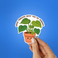 Grow Through What You Go Through Sticker waterproof vinyl decal for laptop, bike, car & bottle