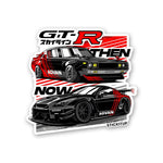 GTR ADVAN Sticker waterproof vinyl decal for laptop, bike, car & bottle