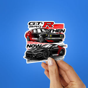 GTR ADVAN Sticker waterproof vinyl decal for laptop, bike, car & bottle