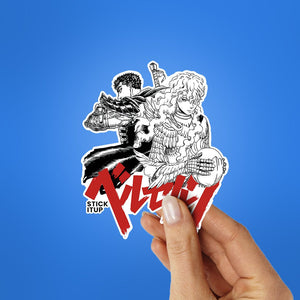 Guts And Griffith Sticker waterproof vinyl decal for laptop, bike, car & bottle