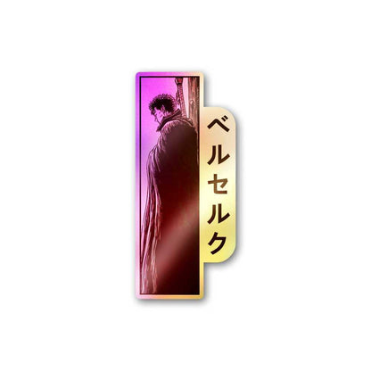 Guts The Black Swordsman Holographic Sticker waterproof vinyl decal for laptop, bike, car & bottle